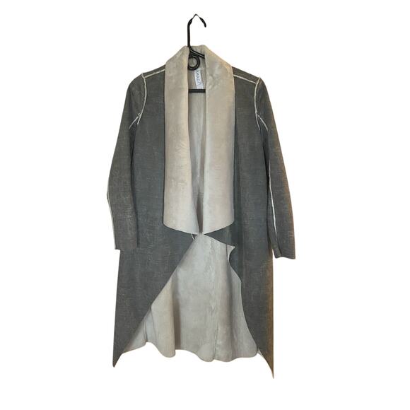 Anthropologie Amodi Shearling Reversible XS Grey Coat